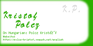 kristof polcz business card